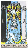 女祭司（The High Priestess）塔羅牌