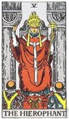 教皇（The Hierophant）塔羅牌
