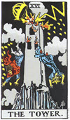 塔（The Tower）塔羅牌