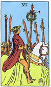 權杖六（Six of Wands）塔羅牌