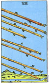 權杖八（Eight of Wands）塔羅牌
