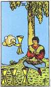 聖杯四（Four of Cups）塔羅牌