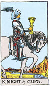 聖杯騎士（Knight of Cups）塔羅牌