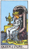 聖杯皇后（Queen of Cups）塔羅牌