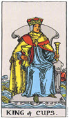 聖杯國王（King of Cups）塔羅牌