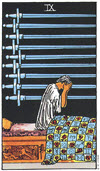 寶劍九（Nine of Swords）塔羅牌