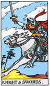寶劍騎士（Knight of Swords）塔羅牌