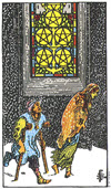 金幣五（Five of Pentacles）塔羅牌