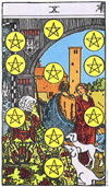 金幣十（Ten of Pentacles）塔羅牌