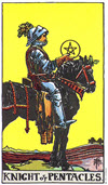 金幣騎士（Knight of Pentacles）塔羅牌