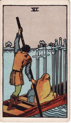 寶劍六(Six of Swords)塔羅牌